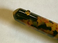 Amber Glass-bead Pen Prop (close-up)
