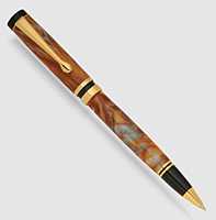 Classic ballpoint in 24k-Gold with Molten Metal acrylic