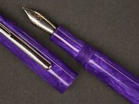 Purple Alumilite Kea (close-up)