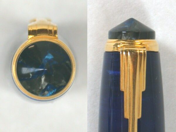 Manaslu Fountain Pen in Blue DB Acrylic (clip-jewel) Manaslu Fountain Pen in Blue DB Acrylic (clip-jewel)
