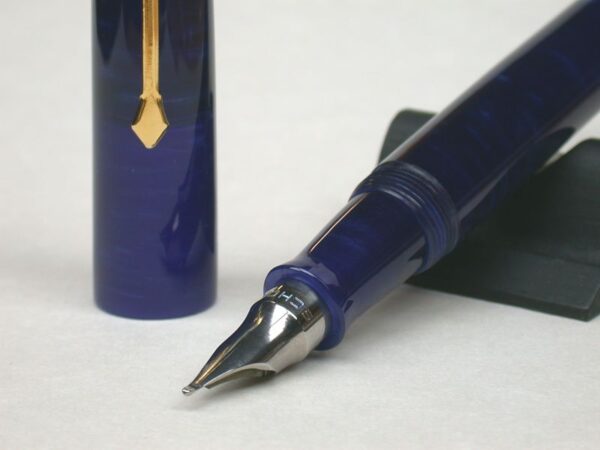 Manaslu Fountain Pen in Blue DB Acrylic (close-up-2) Manaslu Fountain Pen in Blue DB Acrylic (close-up-2)